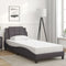 vidaXL Bed Frame without Mattress Grey 90x200 cm Faux Leather