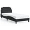 vidaXL Bed Frame without Mattress Black 100x200 cm Faux Leather
