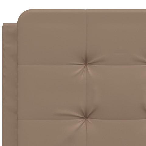 vidaXL Bed Frame without Mattress "Zadar" Cappuccino 120x200 cm Faux Leather