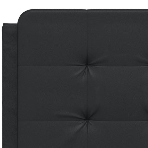 vidaXL Bed Frame without Mattress Black 140x190 cm Faux Leather