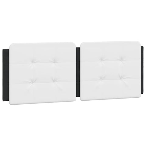 vidaXL Bed Frame without Mattress "Zadar" Black and White 140x190 cm Faux Leather