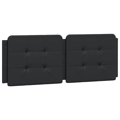 vidaXL Bed Frame without Mattress "Zadar" Black 140x200 cm Faux Leather