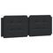 vidaXL Bed Frame without Mattress "Zadar" Black 140x200 cm Faux Leather