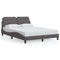 vidaXL Bed Frame without Mattress Grey 140x200 cm Faux Leather