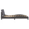 vidaXL Bed Frame without Mattress Grey 140x200 cm Faux Leather