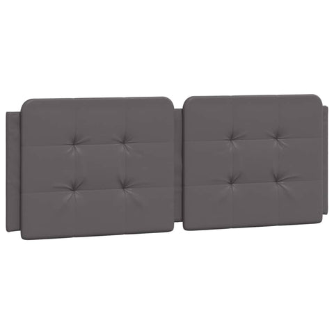 vidaXL Bed Frame without Mattress "Zadar" Grey 140x200 cm Faux Leather