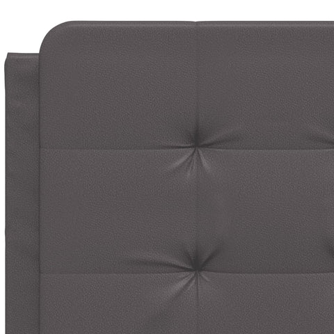 vidaXL Bed Frame without Mattress "Zadar" Grey 140x200 cm Faux Leather