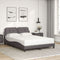 vidaXL Bed Frame without Mattress Grey 140x200 cm Faux Leather