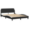 vidaXL Bed Frame without Mattress "Zadar" Black and White 140x200 cm Faux Leather
