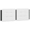 vidaXL Bed Frame without Mattress "Zadar" Black and White 140x200 cm Faux Leather