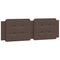 vidaXL Bed Frame without Mattress "Zadar" Brown 160x200 cm Faux Leather