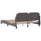 vidaXL Bed Frame without Mattress Grey 160x200 cm Faux Leather