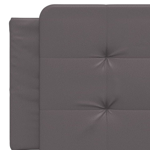 vidaXL Bed Frame without Mattress Grey 160x200 cm Faux Leather