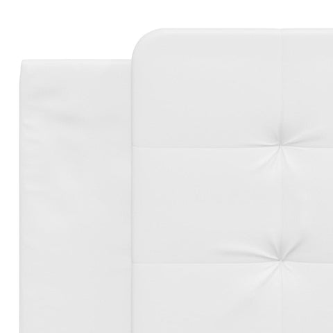 vidaXL Bed Frame without Mattress "Zadar" White 180x200 cm Super King Faux Leather