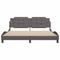 vidaXL Bed Frame without Mattress Grey 180x200 cm Super King Faux Leather