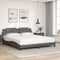 vidaXL Bed Frame without Mattress Grey 180x200 cm Super King Faux Leather