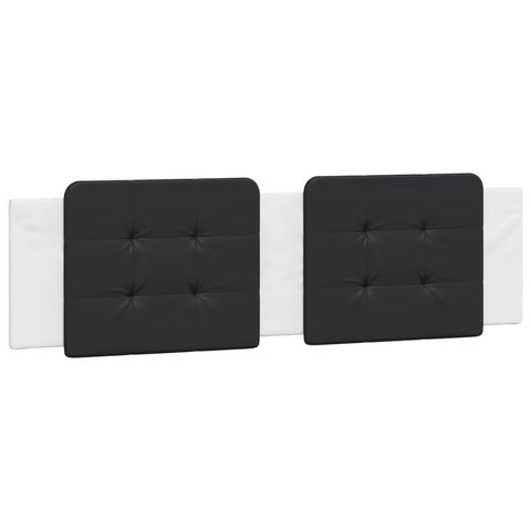 vidaXL Bed Frame without Mattress White and Black 180x200 cm Super King Faux Leather