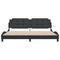 vidaXL Bed Frame without Mattress "Zadar" Black 200x200 cm Faux Leather