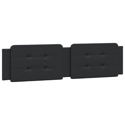 vidaXL Bed Frame without Mattress "Zadar" Black 200x200 cm Faux Leather