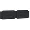 vidaXL Bed Frame without Mattress "Zadar" Black 200x200 cm Faux Leather