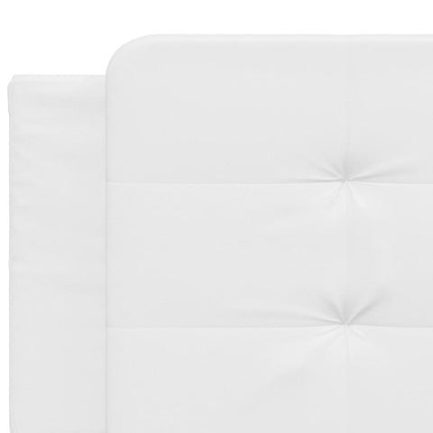 vidaXL Bed Frame without Mattress "Zadar" White 200x200 cm Faux Leather