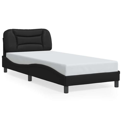 vidaXL Bed Frame with LED without Mattress "Hvar" Black 80x200 cm