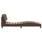 vidaXL Bed Frame with LED without Mattress "Hvar" Brown 90x200 cm