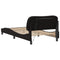 vidaXL Bed Frame with LED without Mattress "Hvar" Black 100x200 cm