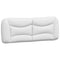 vidaXL Bed Frame with LED without Mattress "Hvar" White and Black 140x190 cm