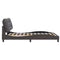 vidaXL Bed Frame with LED without Mattress "Hvar" Grey 140x200 cm