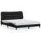 vidaXL Bed Frame with LED without Mattress "Hvar" Black 160x200 cm