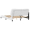 vidaXL Bed Frame with LED without Mattress "Hvar" White 160x200 cm