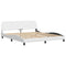 vidaXL Bed Frame with LED without Mattress "Hvar" White 180x200 cm Super King