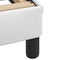 vidaXL Bed Frame with LED without Mattress "Hvar" White 180x200 cm Super King