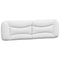 vidaXL Bed Frame with LED without Mattress "Hvar" White and Black 180x200 cm