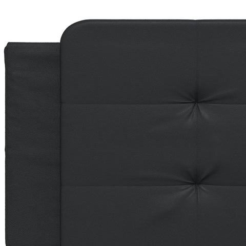 vidaXL Bed Frame with LED without Mattress "Zadar" Black 200x200 cm
