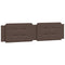 vidaXL Bed Frame with LED without Mattress "Zadar" Brown 200x200 cm