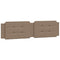 vidaXL Bed Frame with LED without Mattress "Zadar" Cappuccino 200x200 cm