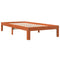 vidaXL Bed Frame without Mattress Wax Brown 90x200 cm Solid Wood Pine