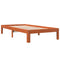 vidaXL Bed Frame without Mattress Wax Brown 90x200 cm Solid Wood Pine