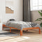 vidaXL Bed Frame without Mattress Wax Brown 90x200 cm Solid Wood Pine