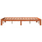 vidaXL Bed Frame without Mattress Wax Brown 140x200 cm Solid Wood Pine