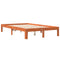 vidaXL Bed Frame without Mattress Wax Brown 140x200 cm Solid Wood Pine