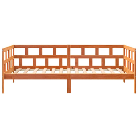 vidaXL Day Bed without Mattress Wax Brown 90x200 cm Solid Wood Pine