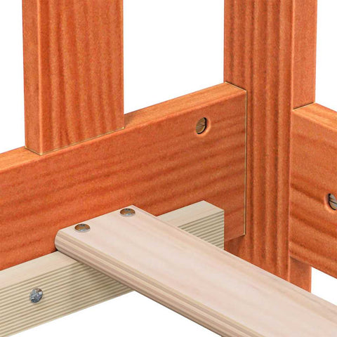 vidaXL Day Bed without Mattress Wax Brown 90x200 cm Solid Wood Pine