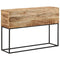 vidaXL Console Table 110x30x75 cm Solid Wood Rough Mango and Iron