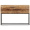 vidaXL Console Table 110x30x75 cm Solid Wood Rough Mango and Iron
