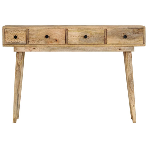 vidaXL Console Table 110x30x75 cm Solid Wood Mango