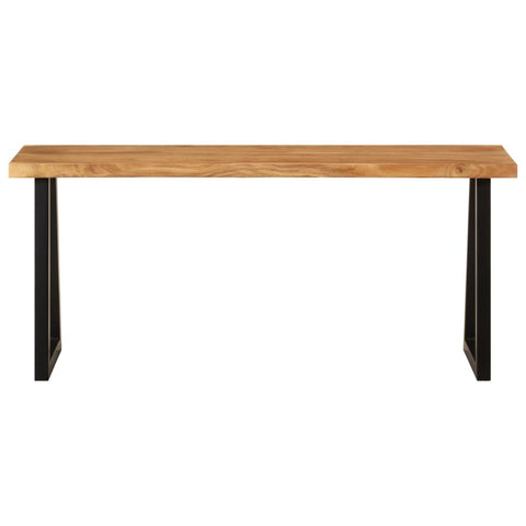 vidaXL Bench with Live Edge 105 cm Solid Wood Acacia