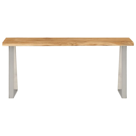vidaXL Bench with Live Edge 105 cm Solid Wood Acacia